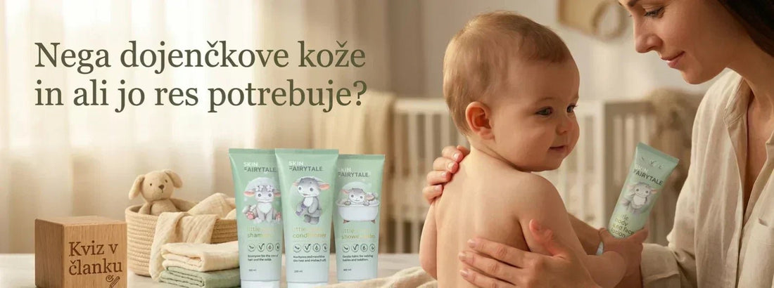 Nega dojenčkove kože in ali jo res potrebuje, če izgleda zdrava? Dodan kviz. - Skinfairytale